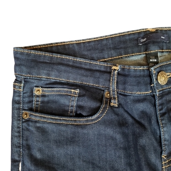 Gap  Dark Blue Denim Stretch Jeans size 8 - Picture 3 of 11